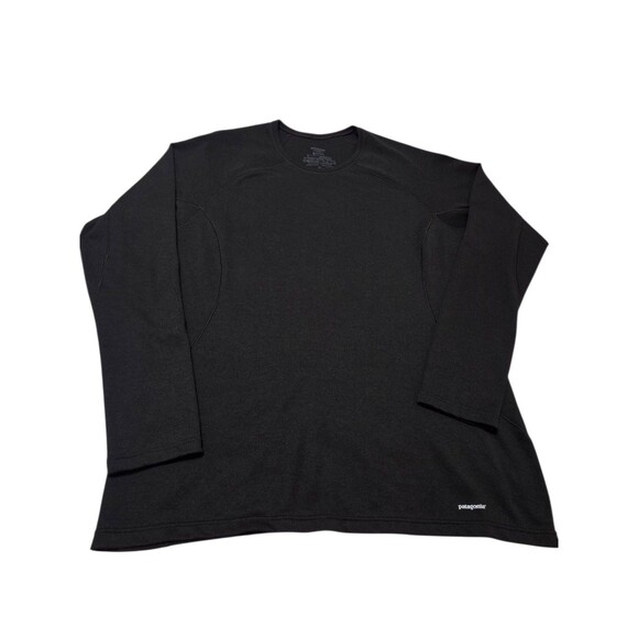 Patagonia Capilene Midweight Shirt Unisex Large Black Long Sleeve Baselayer H4.1 - Picture 7 of 7